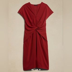 Banana Republic Factory Petite Size 8 - Twist Front Knee Length Dress